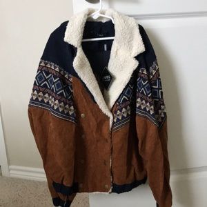 Brand new western pattern bomber jacket